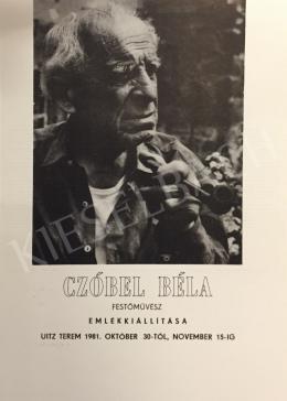  Czóbel Béla - Czóbel Béla, Kossuth díjas festőművész kiállítás meghívói 
